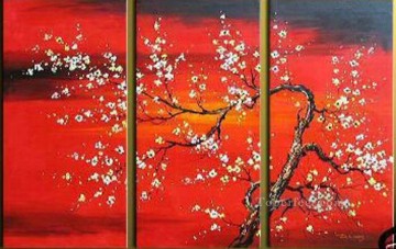 Establecer grupo Painting - grupo de paneles de flor de cerezo agp125